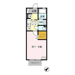 セジュール富士見【1階】の間取り