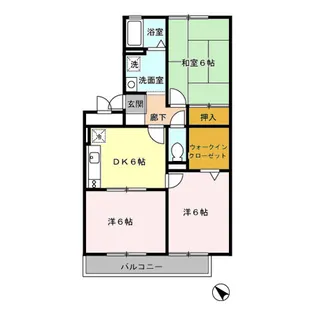 シャネルI&S【2階】の間取り