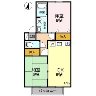 アモールKAZAMA【1階】の間取り