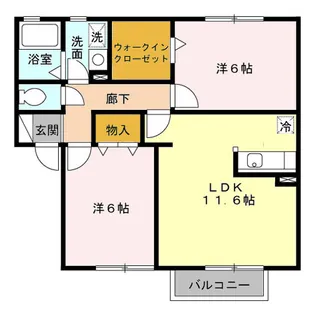 SAKURA Garden B【2階】の間取り