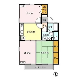 スクウェアガーデンⅦ【1階】の間取り