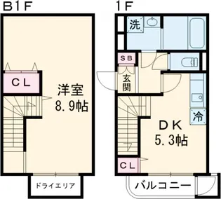 LEGALAND大岡山Annex【101号室】の間取り