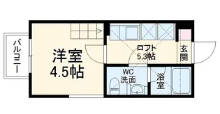 シャトレ生田緑地【2階】の間取り