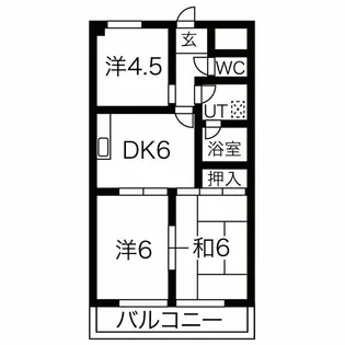 第7近藤ビル【7C号室】の間取り