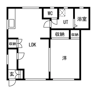 イーストハウス【1F号室】の間取り