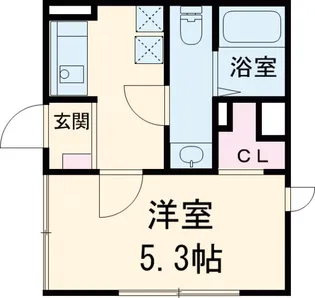 ミレドゥーエ西小山【1階】の間取り