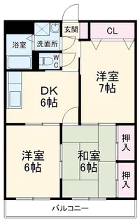 コロールマンション【1階】の間取り