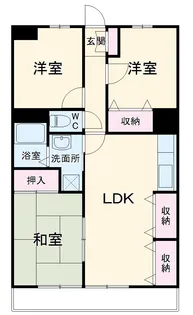 レジダンスボヌール籠原【106号室】の間取り