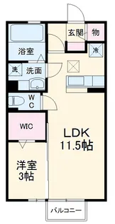 モナリエ富士見【1階】の間取り