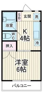 アドニス登戸【2階】の間取り