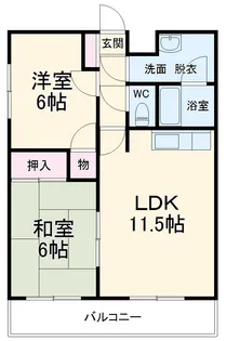 サンパレス【2階】の間取り