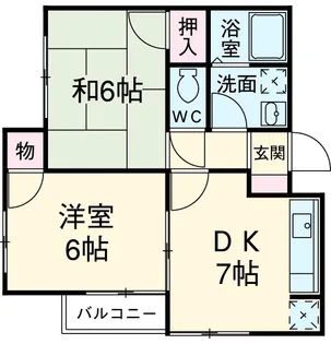 トータスベル【2階】の間取り