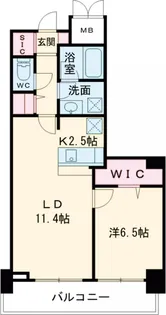 ロイヤルパークスタワー南千住【4階】の間取り
