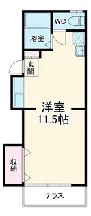 ブラウンハウス【103号室】の間取り