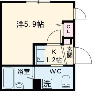 リュクスカーサ中野【2階】の間取り