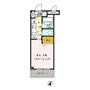 Parthenon2【2-103号室】の間取り