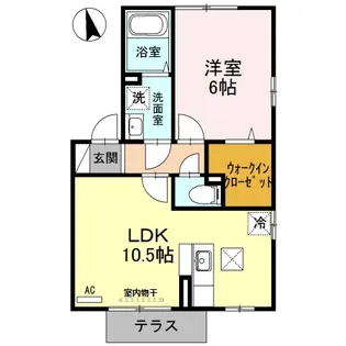 グランシャリオⅠ【1階】の間取り