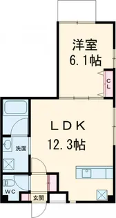 リベルタ世田谷【1階】の間取り
