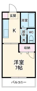 ユイットベルピエル【1階】の間取り