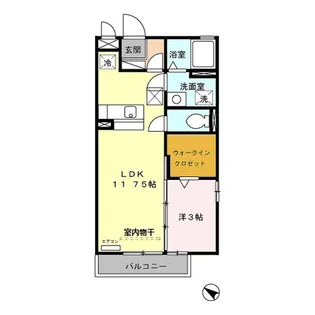 パーシモン【1階】の間取り