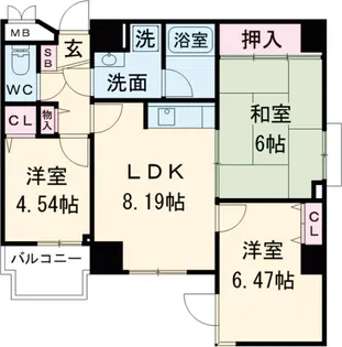 マハール駒込【5階】の間取り