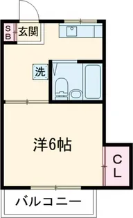 サクラビア関(女性限定)【202号室】の間取り