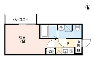 アレーズ六町【2階】の間取り