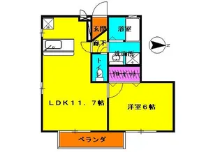 トミージュ【1階】の間取り