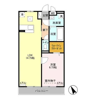 メゾンベール【1階】の間取り