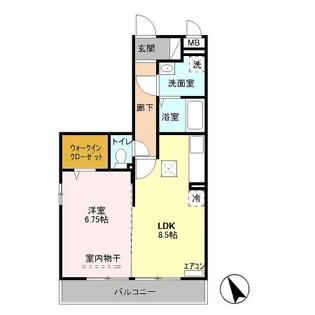 メゾンベール【1階】の間取り