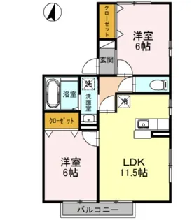 サンボナール【2階】の間取り