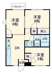 フジハイツA棟【2階】の間取り