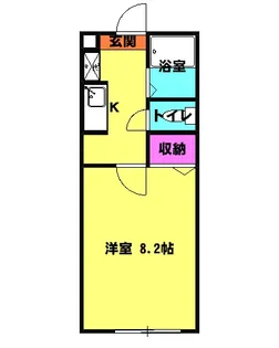 マルシィ熊谷【2階】の間取り