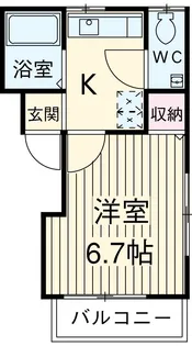ロイヤルコーポ【2階】の間取り