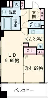 CITY SPIRE 三ノ輪【7階】の間取り