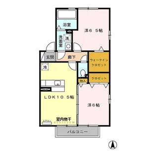 ラビウスコート A【2階】の間取り