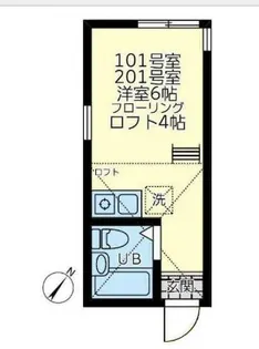 ユナイト上大岡アルフェッタの杜【101号室】の間取り