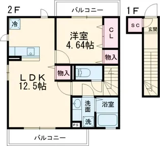 メゾン青井【2階】の間取り