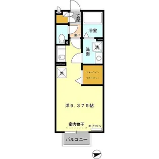 バードウィング【208号室】の間取り