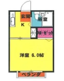 シティハイム本町【2階】の間取り