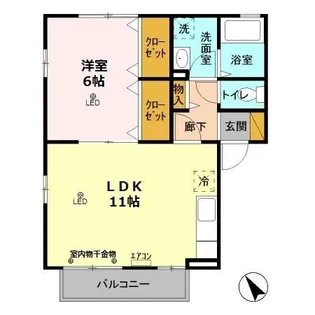 アットイーズⅤ【2階】の間取り