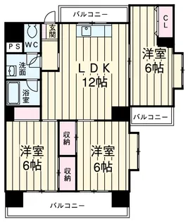 グランド吹上【1階】の間取り
