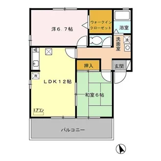 ベルテB【1階】の間取り