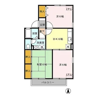 スクウェアガーデン Ⅳ【2階】の間取り