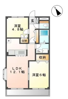 クレオール【2階】の間取り