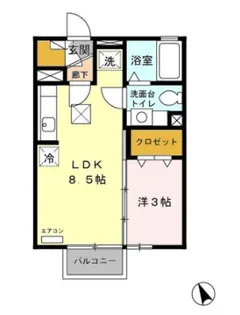 アベニュー吹上【2階】の間取り