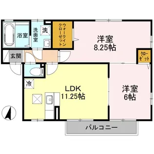 チェルシーB【1階】の間取り