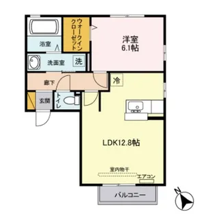アクシス B【2階】の間取り