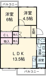 メゾン酒井A【201号室】の間取り