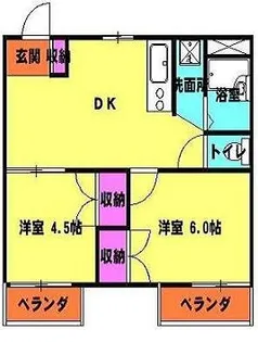 メゾンドール1番館【1階】の間取り
